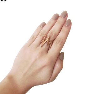 Jennifer Fisher “heartbeat” ring/ size 7. Gold